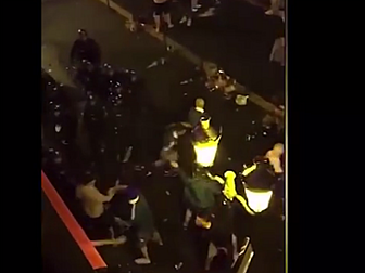 Police called after French fan...